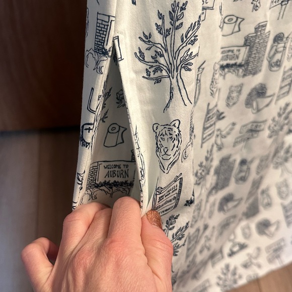 Clover + Bee Auburn print yoke tie dress - Picture 4 of 11